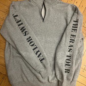 CONCERT EXCLUSIVE Taylor Swift Eras Tour Gray Quarter Zip